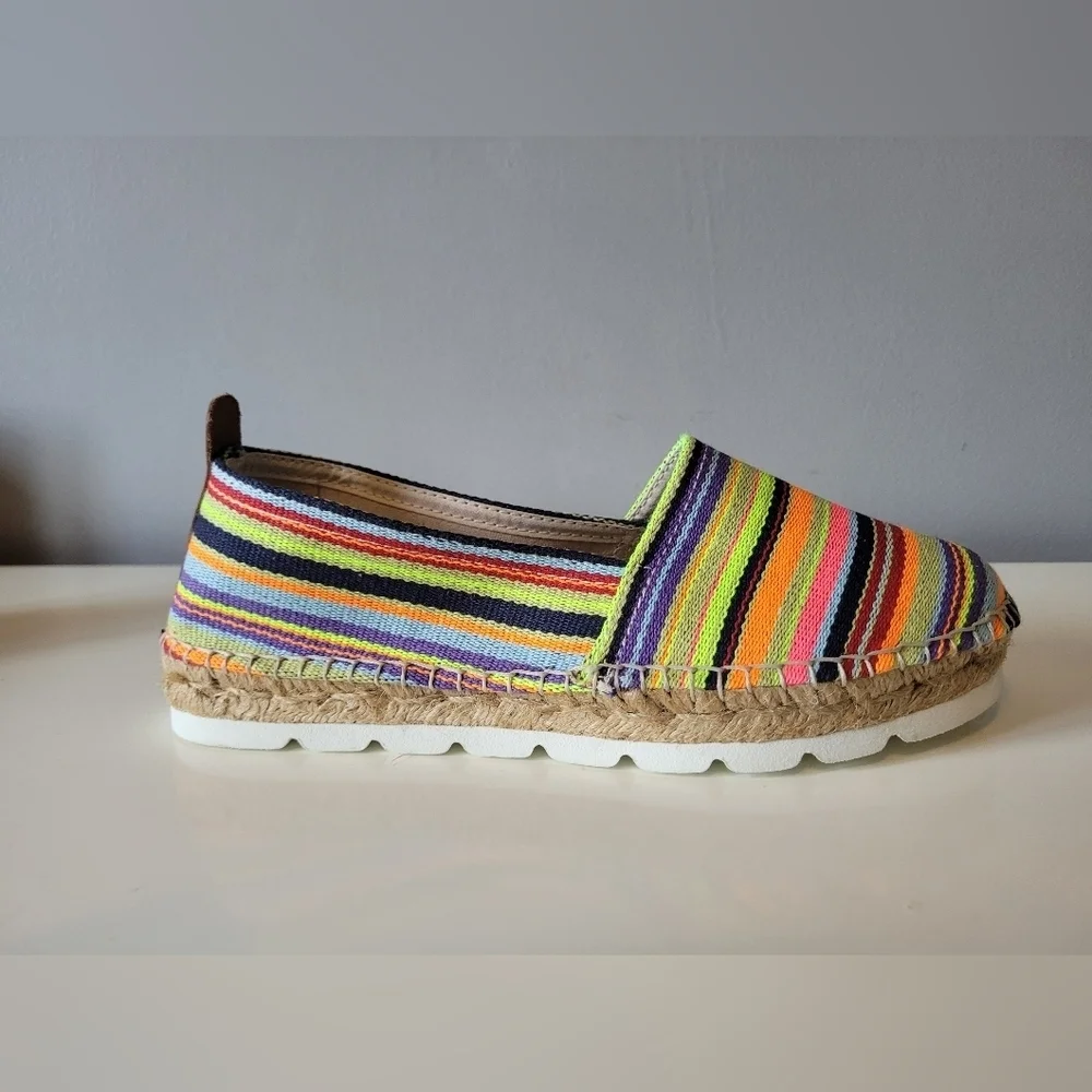 Penelope Chilvers Anthropologie Rainbow Espadrilles, VGUC, Size 37 - Picture 8 of 9